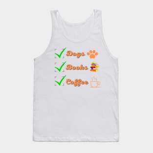 Dogs Boks and Coffee Tank Top